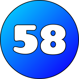 Fifty eight icon