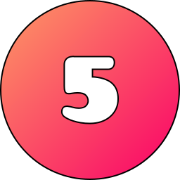 Number 5 icon