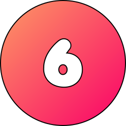 número 6 icono