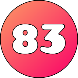 número 83 Ícone