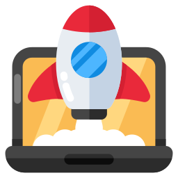 Online rocket icon