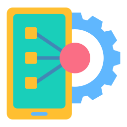 Mobile app development icon