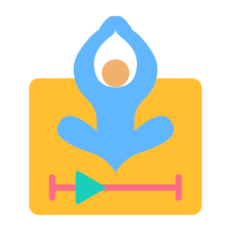 Yoga instructor icon