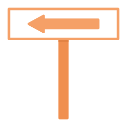 Road sign icon