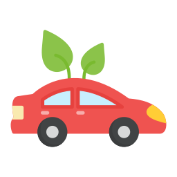 ekologiczny samochód ikona