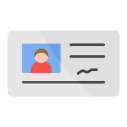 Identification card icon