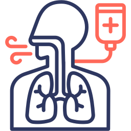 Respiratory system icon