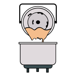 Dough mixer icon