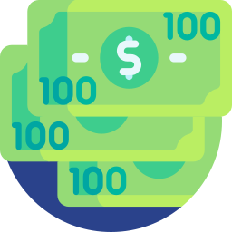 100 dollar bill icon
