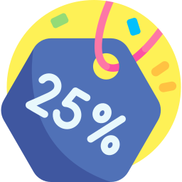 25 procent icoon