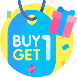 Buy one get one free icon