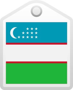 bandera de uzbekistán icono