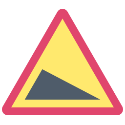 Steep hill icon