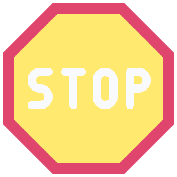 panneau stop Icône