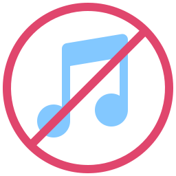 No music icon