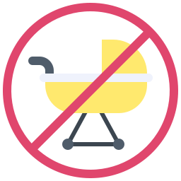 No baby cart icon