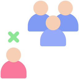 Social exclusion icon