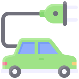 Electric car icon