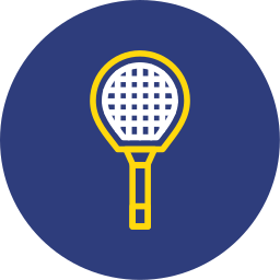 Badminton racket icon