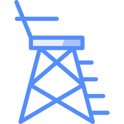 Lifeguard chair icon