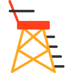 krzesło ratownika ikona