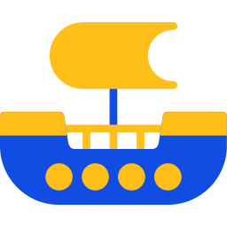 barco pirata icono