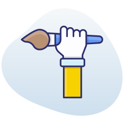 Artist hand icon