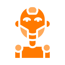 Humanoid robot icon