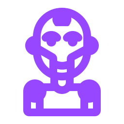 Humanoid robot icon