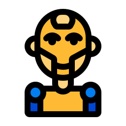 Humanoid robot icon