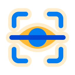 Сканирование радужной оболочки глаза иконка