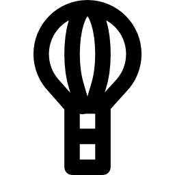 Hot air balloon icon