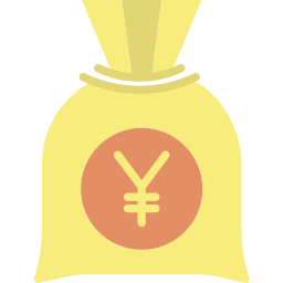 torba z pieniędzmi ikona
