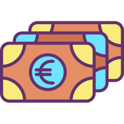 dinero en efectivo icono
