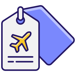 Luggage tag icon