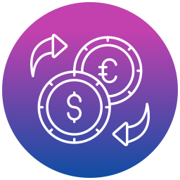 Currency exchange icon