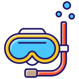 Snorkeling gear icon