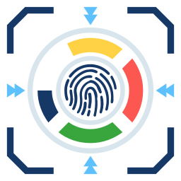 Thumb scanning verification icon