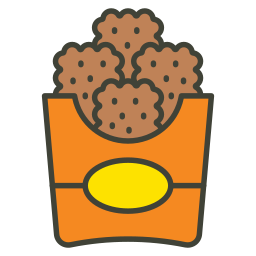 Chicken nuggets icon