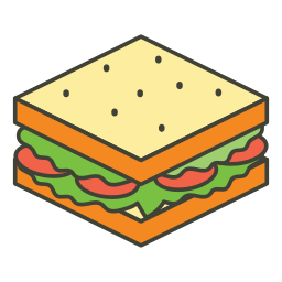 sándwich icono