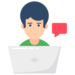 Online conversation icon