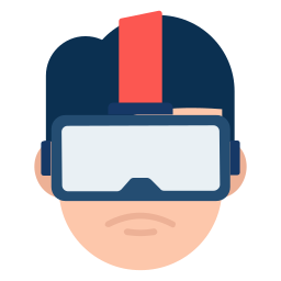 auriculares de realidad virtual icono