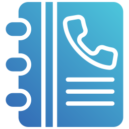 Telephone directory icon