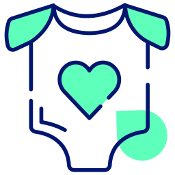 Baby romper icon