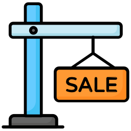 Sale signpost icon