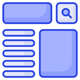 Web layout icon