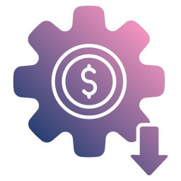 Reduce cost icon