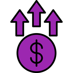 Money growth icon