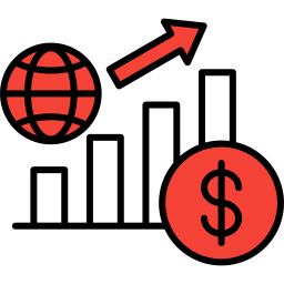 croissance économique Icône