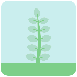 Blue flowers icon